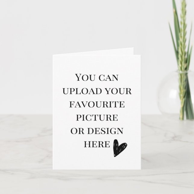 Anpassa 4-tums x 5,6-tums mappat gratulationskort kort (Framsida)