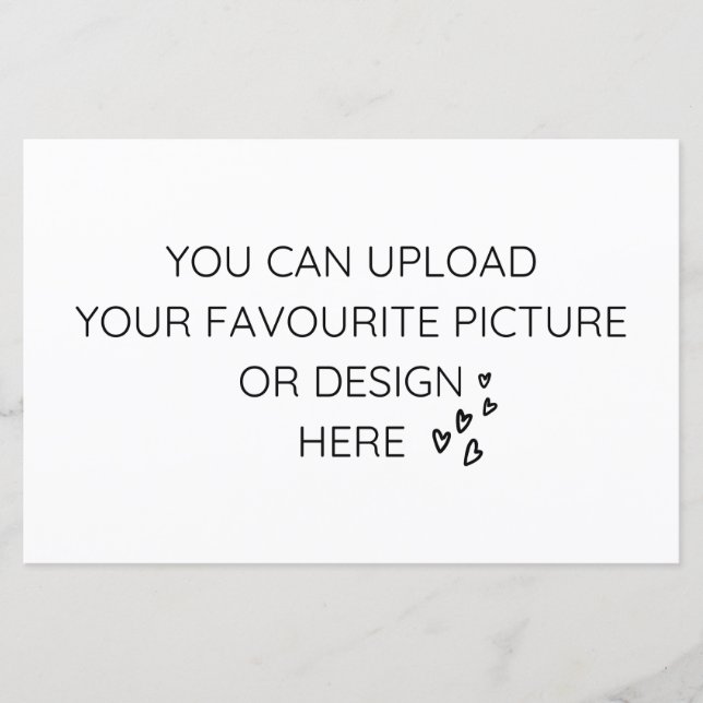 Anpassa 5,5-tums x 8,5-tums djurutrymmeskort - lig (Framsida)