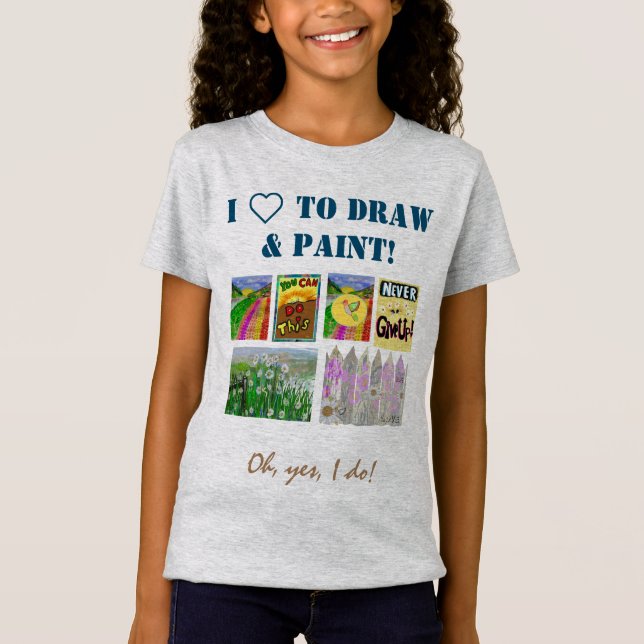 Anpassa 5-fotopanel och textmall t shirt (Framsida)