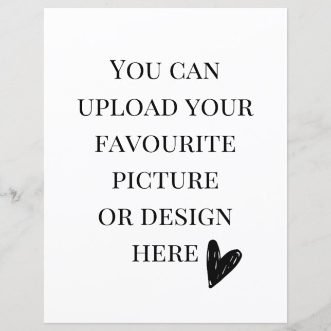 Anpassa 8,5-tums x 11-tumshöljekort - porträtt (Framsida)