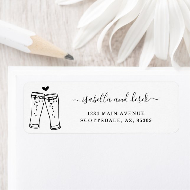 Anpassa adressetikett för Beer-popup-returadress Returadress Etikett (Insitu)