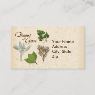 Anpassa Affärskortet Herb Bouquet Visitkort