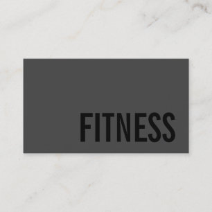 Anpassa Affärskortet Trendig Grått Fitness Sport Visitkort