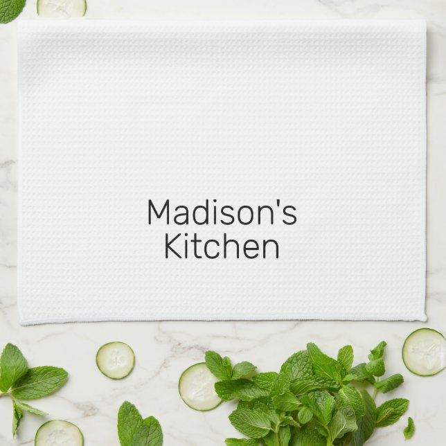 Anpassa affärslager för anpassade namn för familje kökshandduk (Vikta)