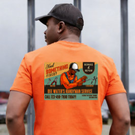 Anpassa afroamerikansk hantverkare marknadsföring t shirt