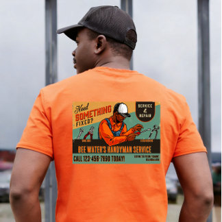 Anpassa afroamerikansk hantverkare marknadsföring t shirt