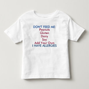 Anpassa Allergy Shirt för Småbarn T