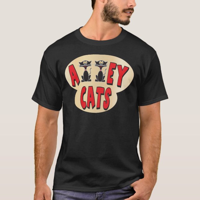 Anpassa Alley Cats Bowling T-Shirt (Framsida)
