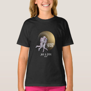 Anpassa Älskare i rymddesign T Shirt