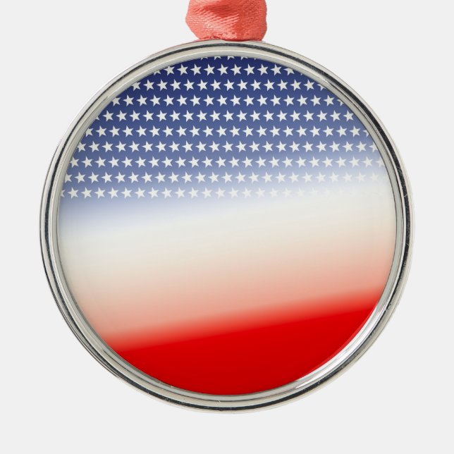 Anpassa Americana Julgransprydnad Metall (Framsidan)