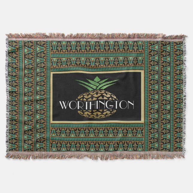 Anpassa ananas elegant filt (Framsidan)