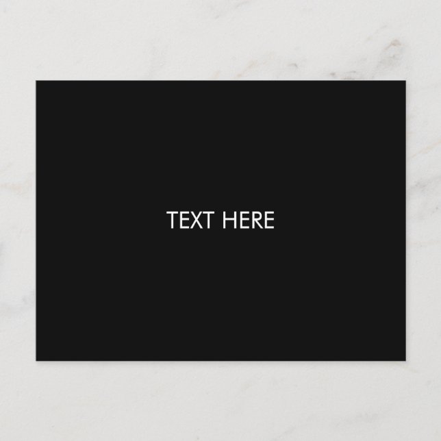 anpassa, ändra svart namn-text vit vykort (Framsida)