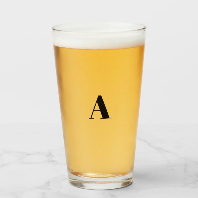 Anpassa, anpassa Alphabet-inledande brev Glaskopp (Framsida fylld)