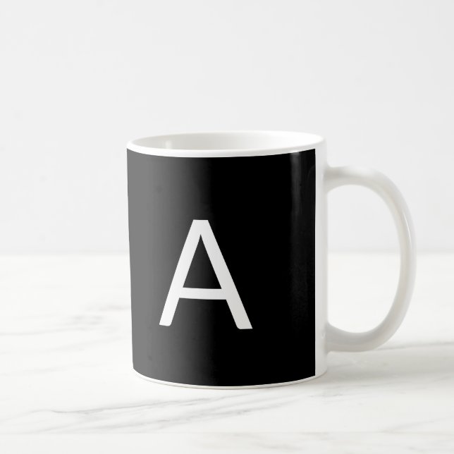 Anpassa, anpassa Alphabet-inledande brev Kaffemugg (Höger)