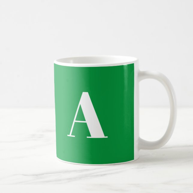 Anpassa, anpassa Alphabet-inledande brev Kaffemugg (Höger)