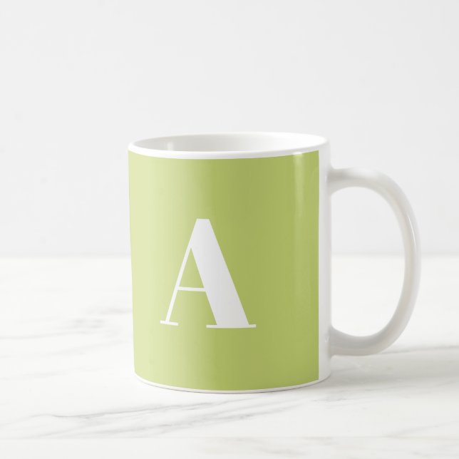 Anpassa, anpassa Alphabet-inledande brev Kaffemugg (Höger)