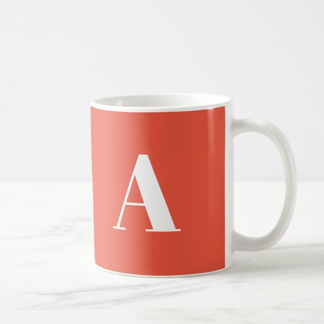 Anpassa, anpassa Alphabet-inledande brev Kaffemugg (Höger)