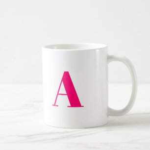 Anpassa, anpassa första brev i monogram kaffemugg