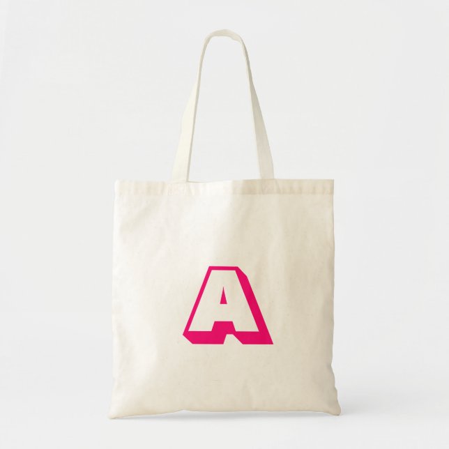 Anpassa, anpassa inledande Alphabet-monogram Tygkasse (Framsidan)
