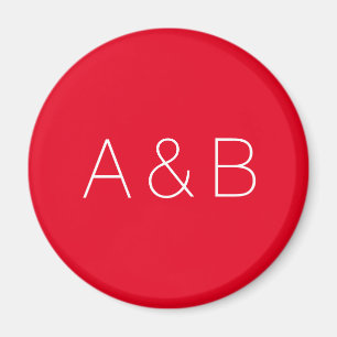 Anpassa, anpassa inledande monogram för alfabet magnet
