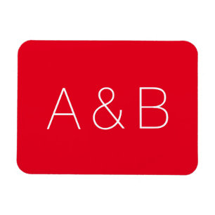 Anpassa, anpassa inledande monogram för alfabet magnet