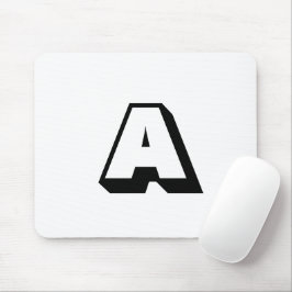 Anpassa, anpassa inledande monogram för alfabet musmatta