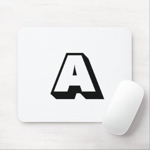 Anpassa, anpassa inledande monogram för alfabet musmatta