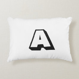 Anpassa, anpassa inledande monogram för alfabet prydnadskudde