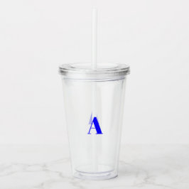 Anpassa, anpassa inledande monogram för alfabet take away mugg