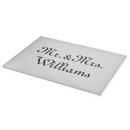 Anpassa, anpassa Namn Mr. & Mrs Black white