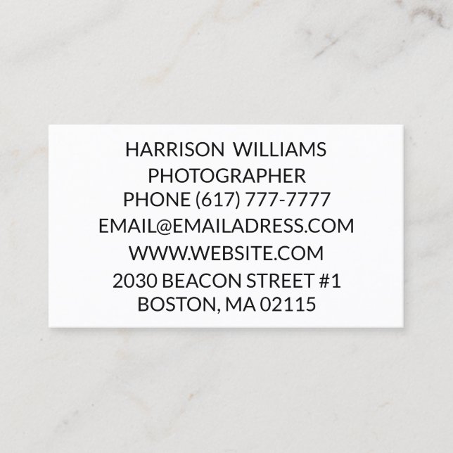 Anpassa anpassning av minimalistisk elegant visitkort (Framsida)