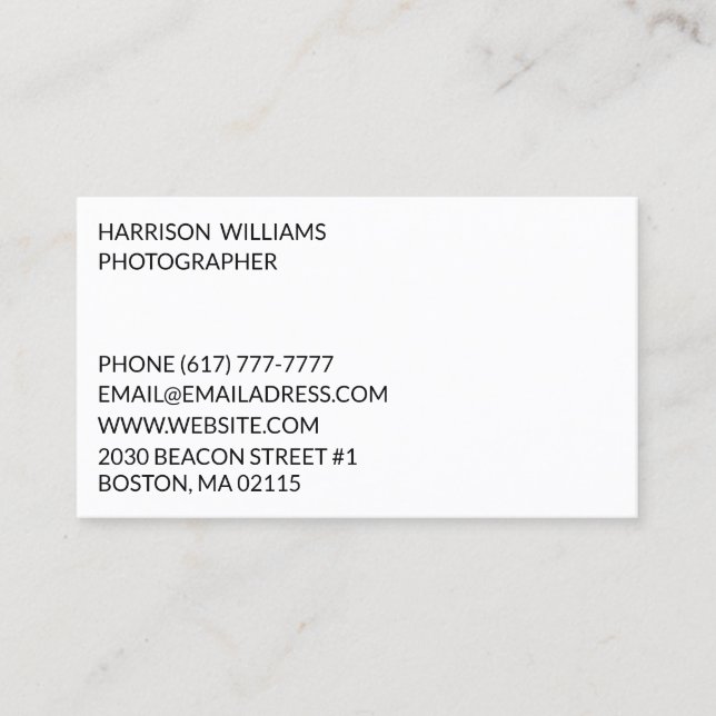 Anpassa anpassning av minimalistisk elegant visitkort (Framsida)