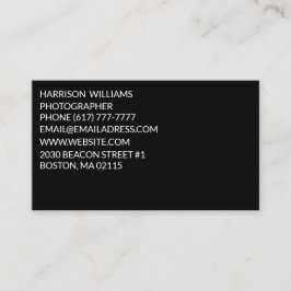 Anpassa anpassning av minsta möjliga elegant svart visitkort