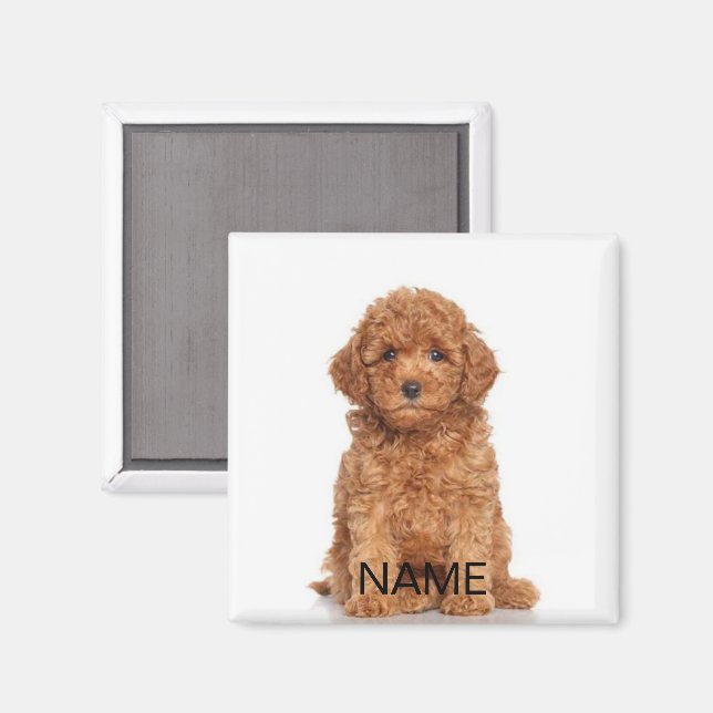 Anpassa anpassning med foto och namn magnet (Front/Back)