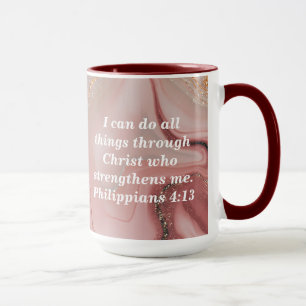 Anpassa Anpassningsbar Bible Scripture Coffee Mugg