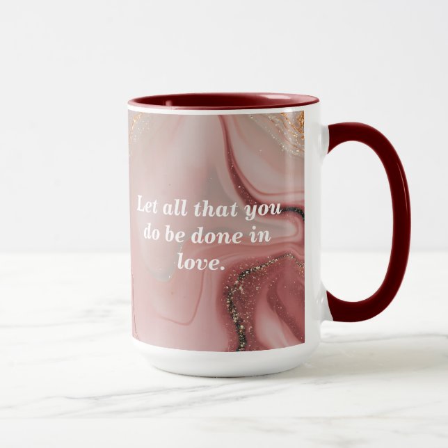 Anpassa Anpassningsbar Bible Scripture Coffee Mugg (Höger)