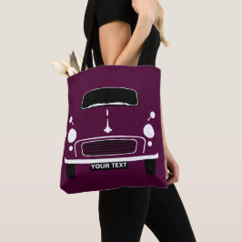 Anpassa Anpassningsbar Maroon Morris Minor Pop Art Tygkasse