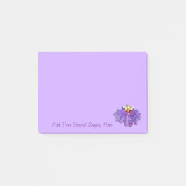 Anpassa Anteckningsblocket Exotic Lila Passion Flo Post-it Block
