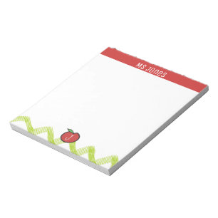 Anpassa Anteckningsblocket Namn Monogram Apple Lac Anteckningsblock