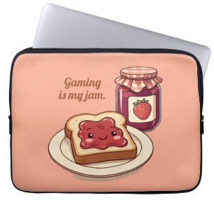[Anpassa] är min grej - sött jam och toast seriebi Laptop Fodral