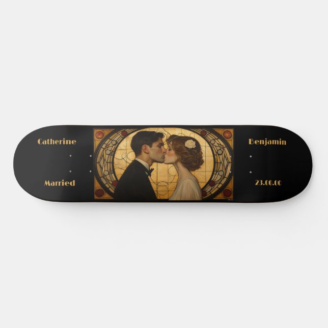 Anpassa Art Deco-skateboard Mini Skateboard Bräda 18,5 Cm (Horz)