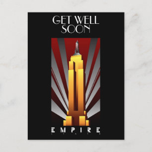 Anpassa Art Deco vykort Empire State Building