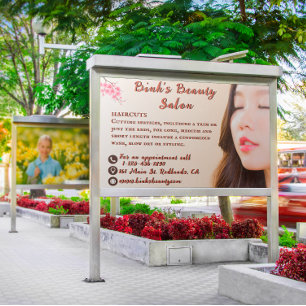 Anpassa Asia Beauty Hair Salon Advertising Poster