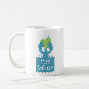 Anpassa att du är min Alla hjärtans blå Mugg