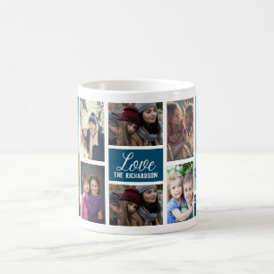 Anpassa åtta fotosamlingar kaffemugg
