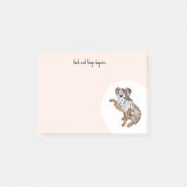 Anpassa Australian shepherd Post-it Block