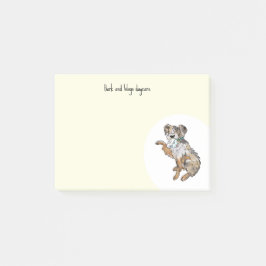 Anpassa Australian shepherd Post-it Block