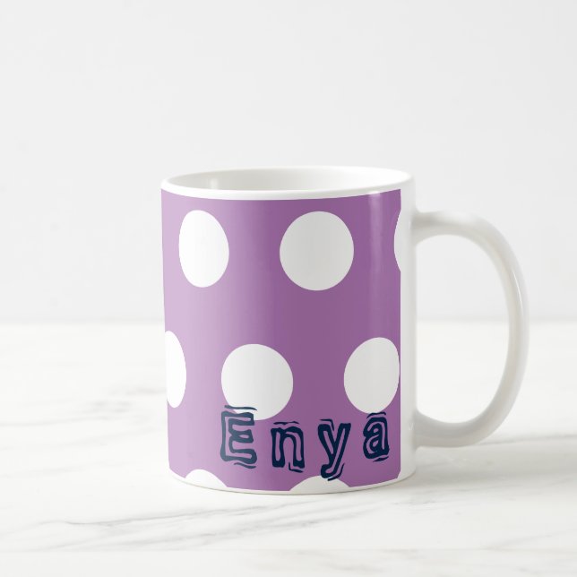 Anpassa av Namn Polka Mugg (Höger)