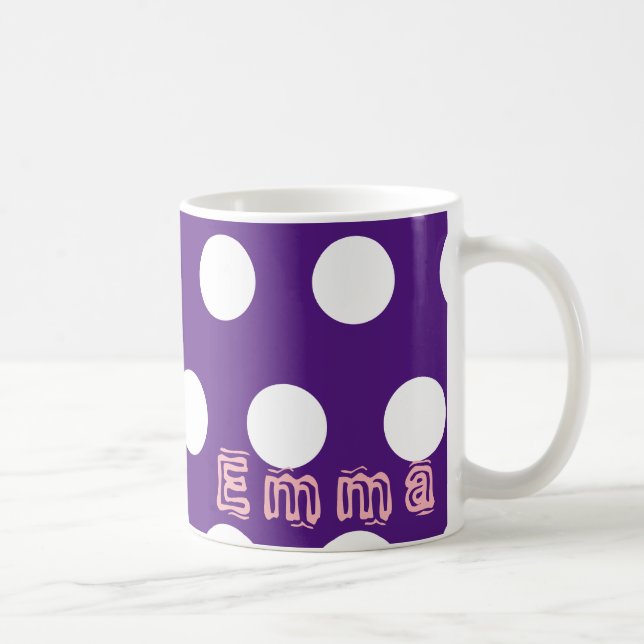 Anpassa av Namn Polka Mugg (Höger)