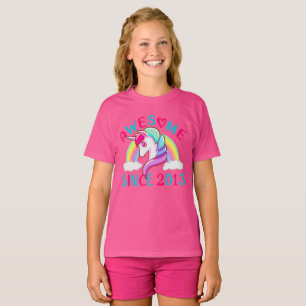 Anpassa Awesome Unicorn Sedan Hennes Födelseår  T Shirt